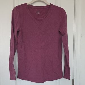 GAP Women's Plum Long Sleeve Tee